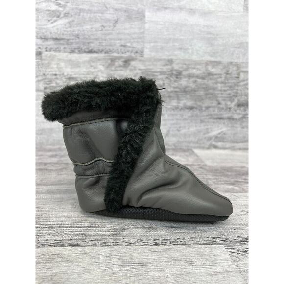 Toddler Faux Fur-Lined Faux Leather Booties Size 7-8 - Picture 4 of 8